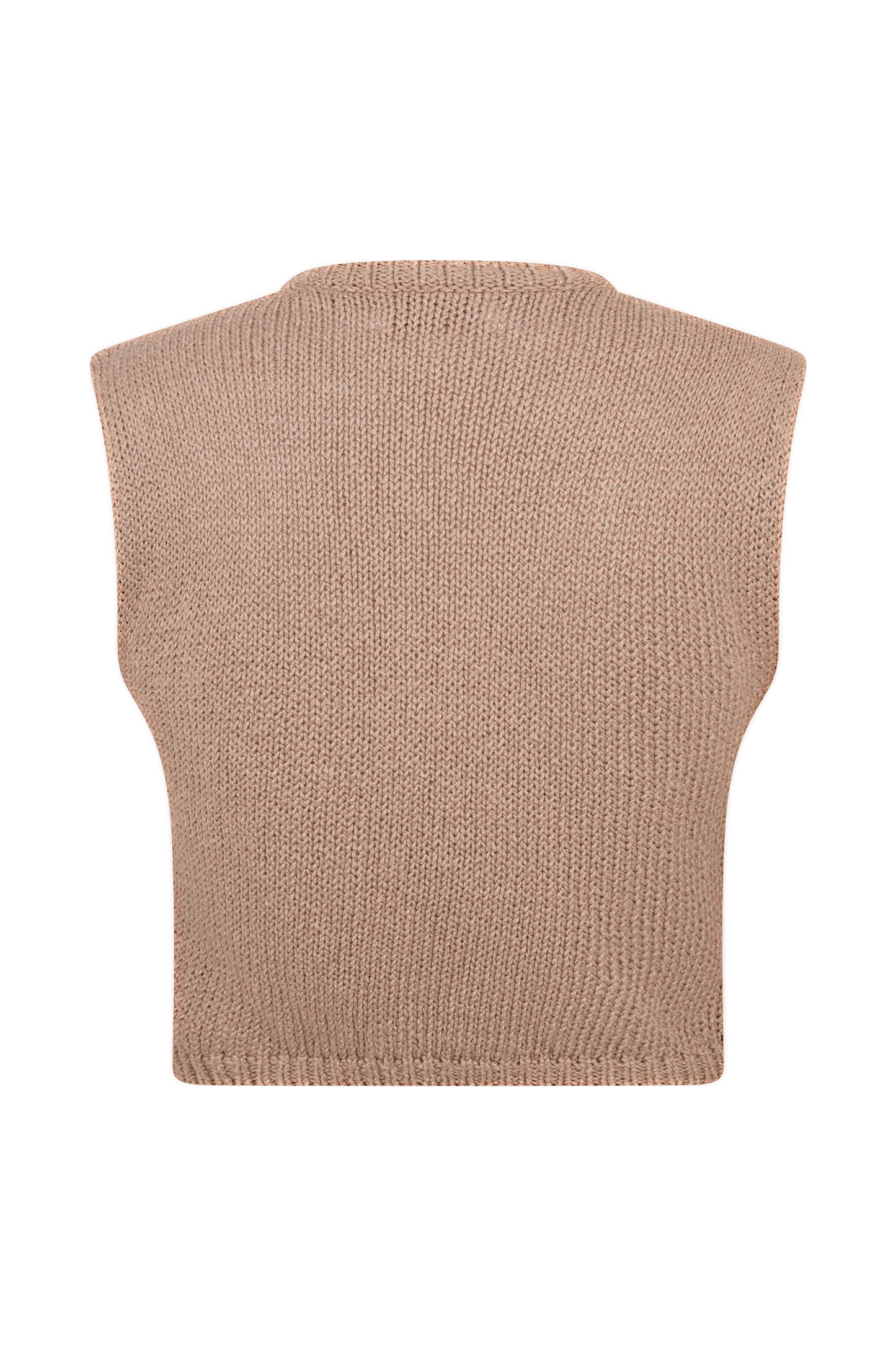 Sloane Overlay Knit Top - Latte