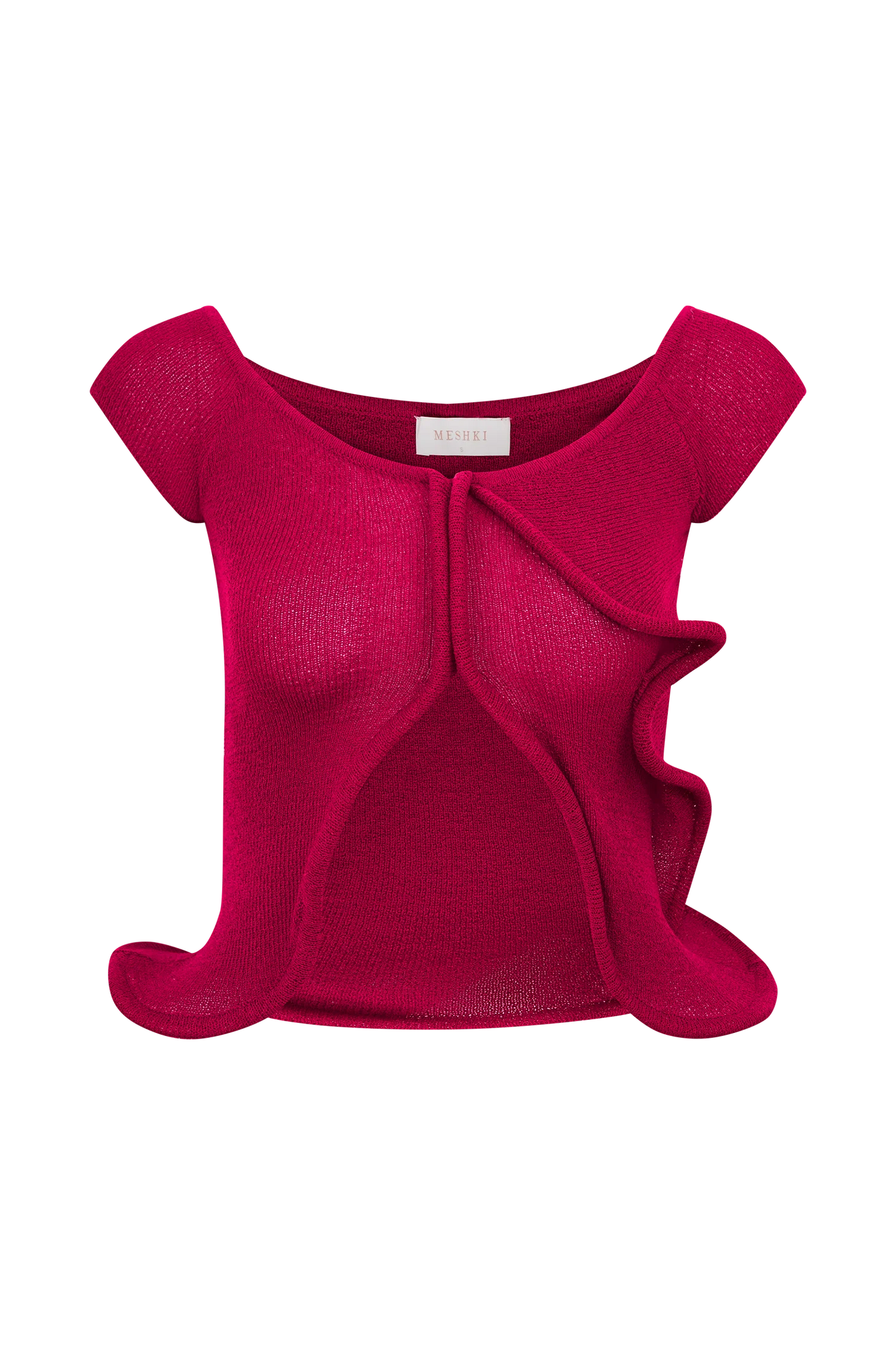 Haisley Off Shoulder Knit Top - Raspberry