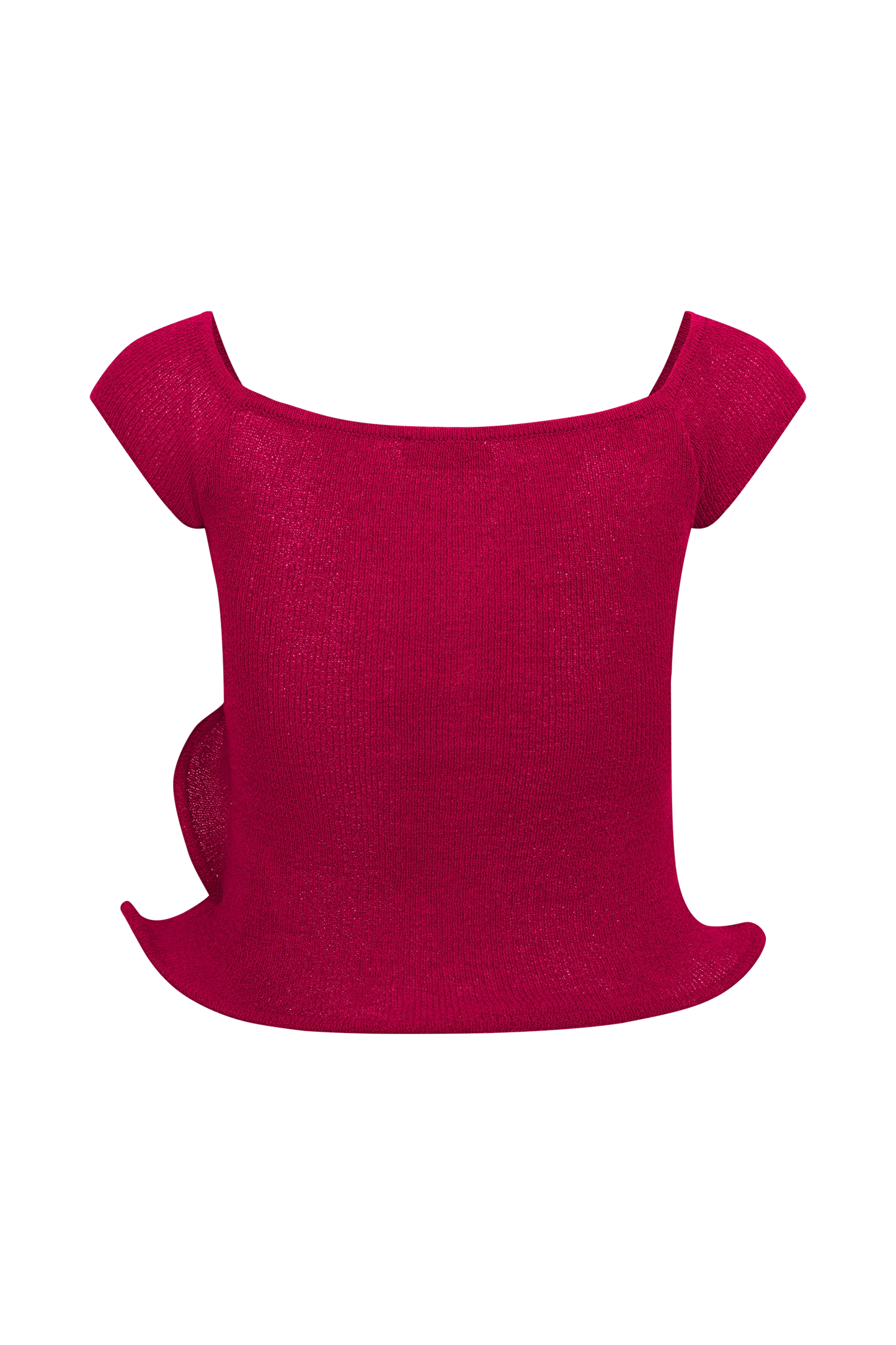 Haisley Off Shoulder Knit Top - Raspberry